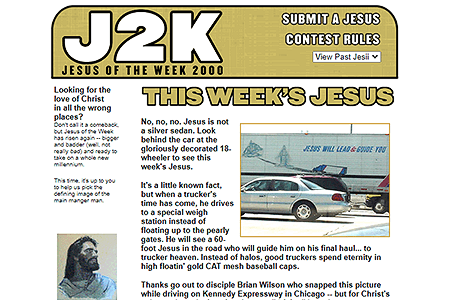 Jesus of the Week website in 2000