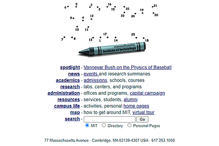 MIT website in 2000