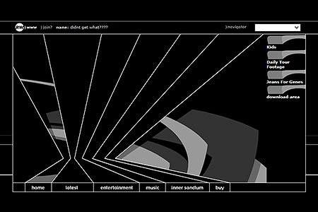 Robbie Williams website in 2000