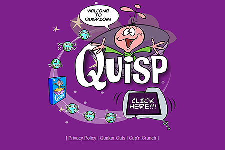 Quisp website in 2001