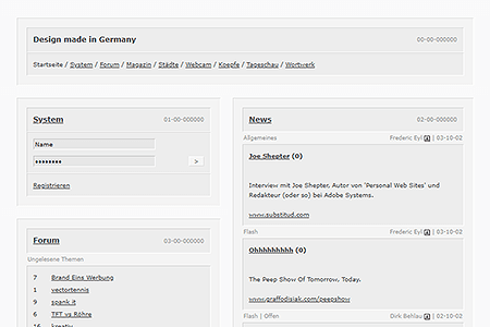 Design made in Germany website in 2002