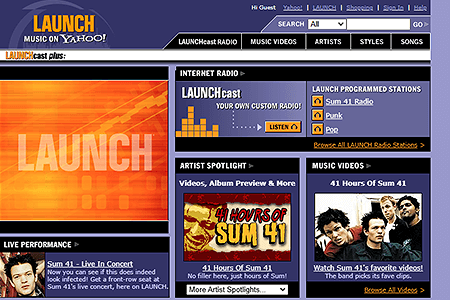 Launch Yahoo! website in 2002