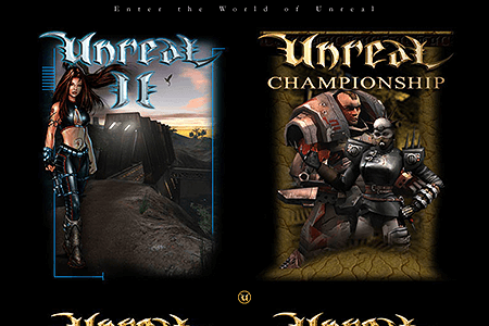 Unreal Series website in 2002