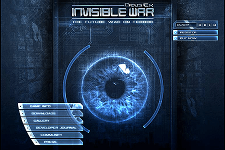 Deus Ex website in 2003