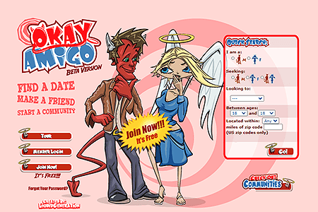 OkayAmigo website in 2003