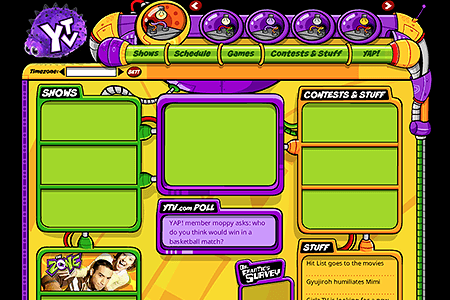 YTV website in 2003