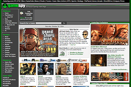GameSpy website in 2004