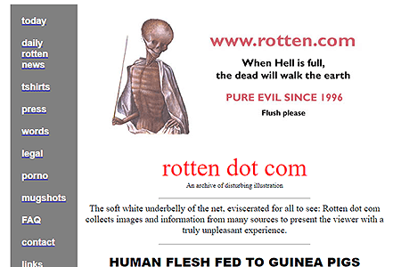 Rotten.com website in 2004