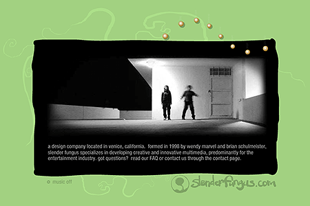 Slender Fungus flash website in 2004