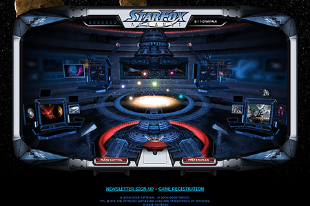Nintendo - Star Fox: Assault flash website in 2005