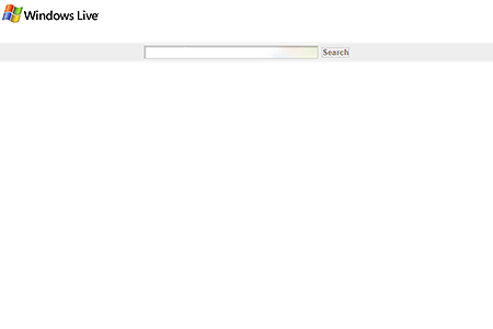 Windows Live website in 2005
