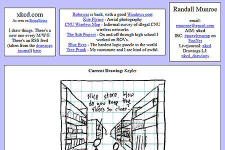xkcd website in 2005