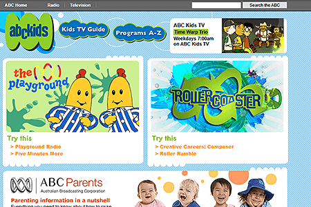 ABC Kids website in 2006