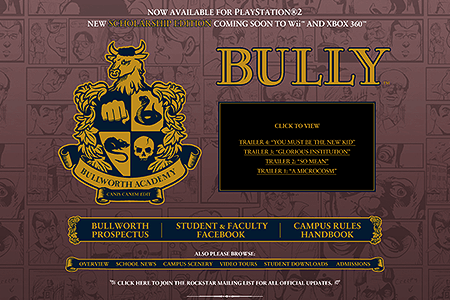 Bully flash website in 2006