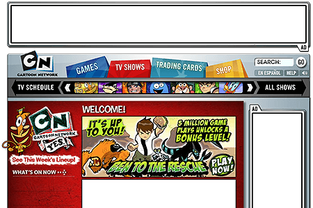 Cartoon Network website in 2006