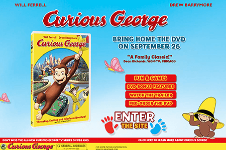 Curious George flash website in 2006