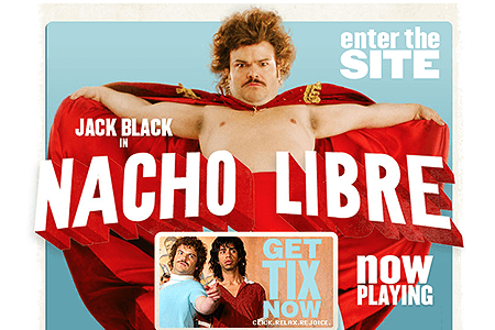 Nacho Libre flash website in 2006