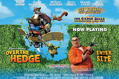Over the Hedge flash website in 2006