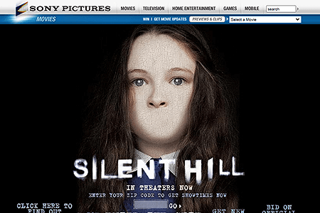 Silent Hill flash website in 2006