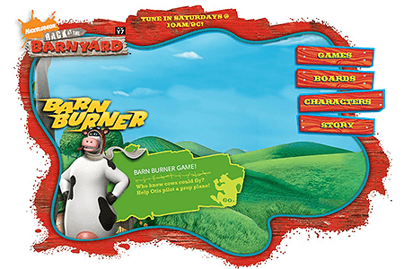 Back at the Barnyard flash website in 2007