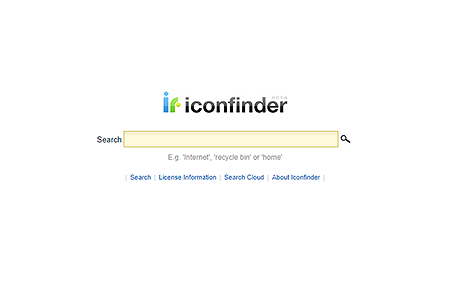 Iconfinder website in 2007