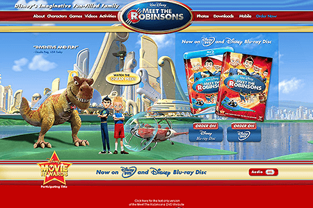 Meet the Robinsons flash website in 2007