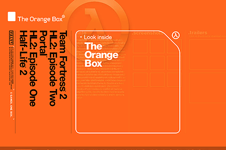 The Orange Box website in 2007