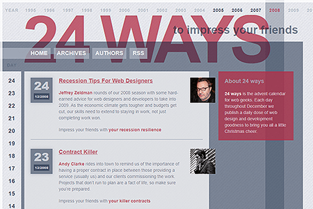 24 ways website in 2008