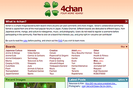 4chan website in 2008