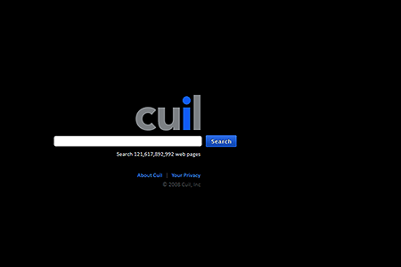 Cuil website in 2008