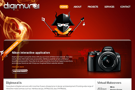 Digimurai website in 2008