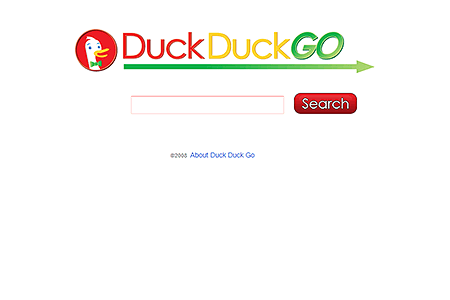 DuckDuckGo website in 2008