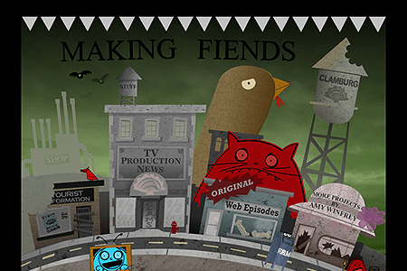 Making Fiends flash website in 2008