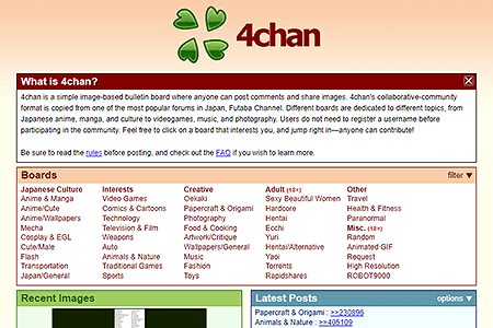 4chan website in 2009