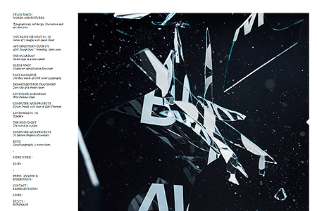 Craig Ward / Words are Pictures website in 2009