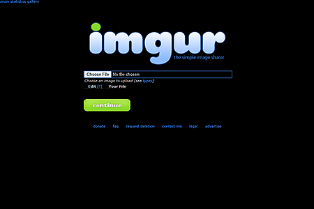 Imgur website in 2009
