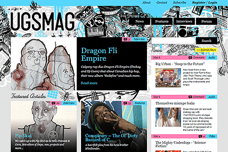 UGSMAG website in 2009