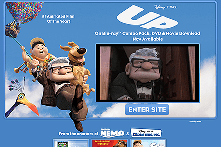Up flash website in 2009
