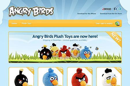 Angry Birds website in 2010