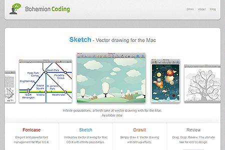 Bohemian Coding website in 2010