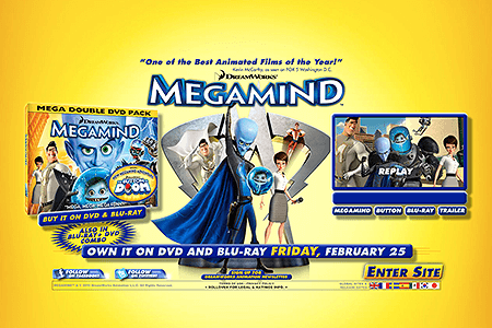 Megamind flash website in 2010