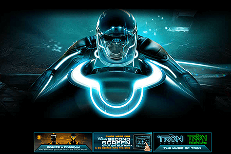 TRON: Legacy flash website in 2010