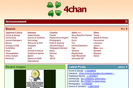 4chan website in 2011