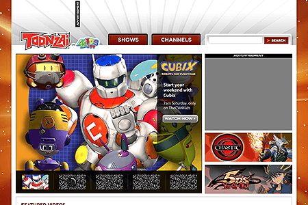 4Kids TV website in 2011