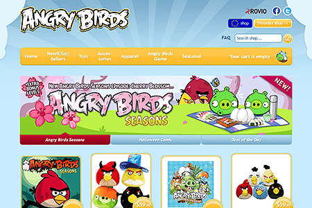 Angry Birds website in 2011