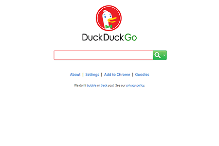 DuckDuckGo website in 2011