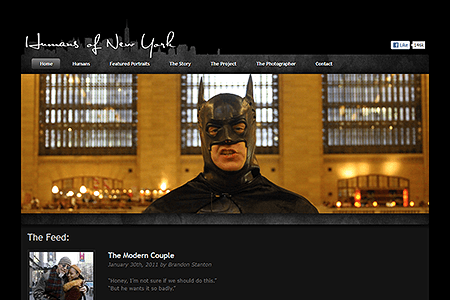 Humans of New York website in 2011