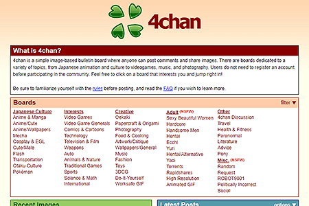 4chan website in 2012