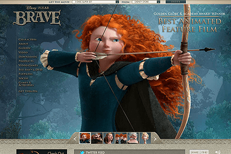 Brave flash website in 2012