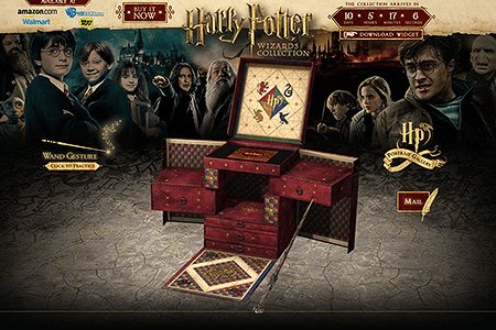 Harry Potter Wizard's Collection flash website in 2012